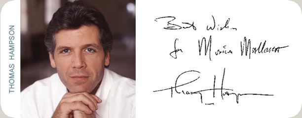 Handschriftliche Glückwunschkarte von Thomas Hampson an das Festival MúsicaMallorca